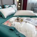 Embroidery bedsheets duvet cover bedding sets 100% cotton